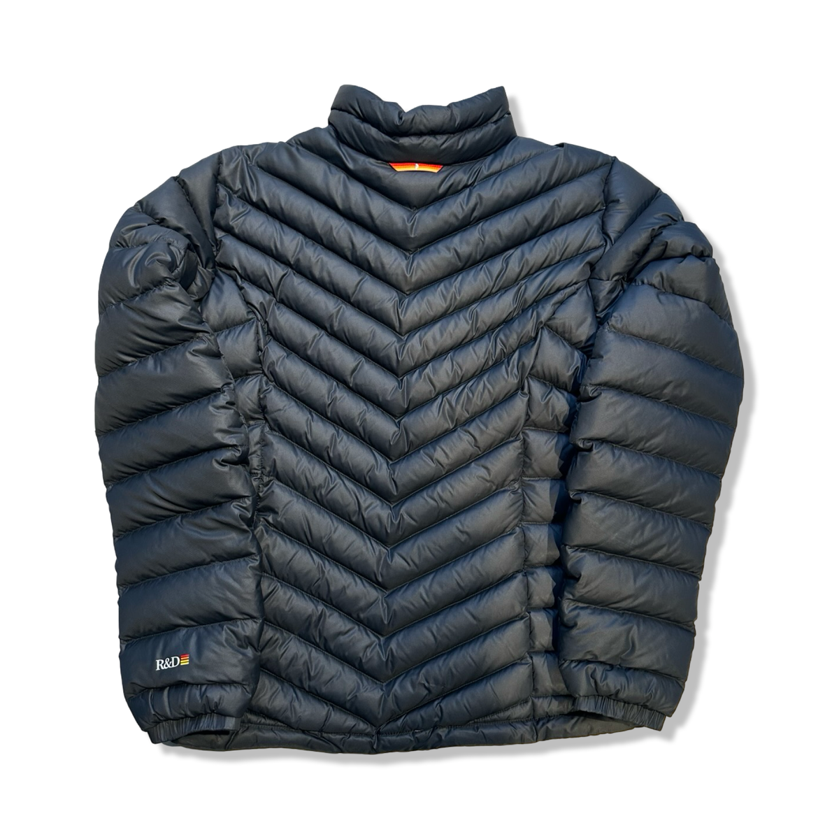 Black Peak Performance women's Frost Down jacket, back view against a white background.