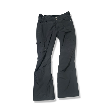 Black Re-Adventure women's ski pants, front view against a white background.