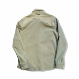 Green Varg Haga women's shirt jacket in size S, back view against a white background.