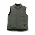 Green Mountain Works women's down vest, front view against a white background.