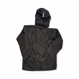 Black Haglöfs women's Koyal Proof shell jacket, back view against a white background.