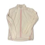 White Salomon men's windstopper jacket, back view against a white background.