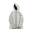 White Peak Performance women's hooded down jacket, front view against a white background.