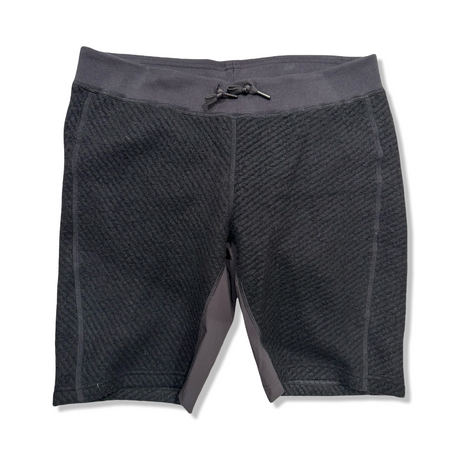Svarta underställsshorts från Varg i yllemodell med dragsko i midjan, fotograferade framifrån mot en vit bakgrund.