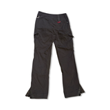 Grey Klättermusen women's Gere 3.0 hiking pants, back view against a white background.