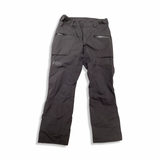 Grey Helly Hansen men's sailing trousers with zippered pockets, front view against a white background.
