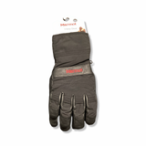Ett par svarta Marmot 3 Sixty Glove handskar för herr i storlek L med tillhörande prislapp, fotograferade framifrån mot en vit bakgrund.
