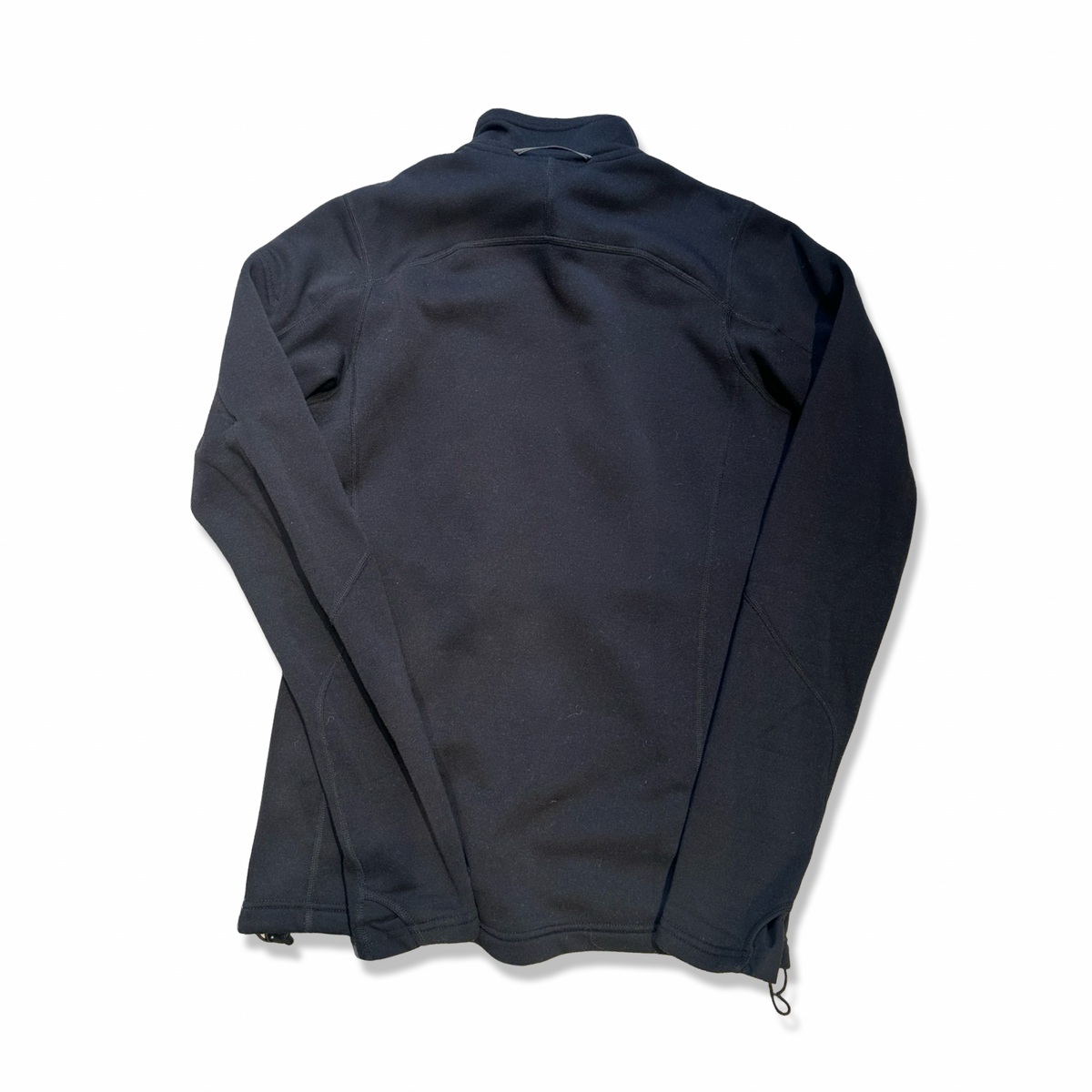 Black Haglöfs Bungy women's fleece jacket, back view against a white background.