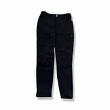 Black Haglöfs women's hiking trousers, front view against a light background.