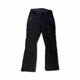 Black Helly Hansen women's ski pants, front view against a white background.