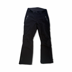 Black Helly Hansen women's ski pants, front view against a white background.