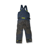 Baksidan av marinblå seglarbyxor modell Skagen offshore för dam från Helly Hansen, fotograferad mot vit bakgrund.