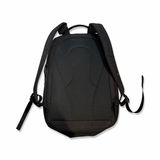 Black Lundhags 20L backpack with padded shoulder straps, back view against a white background.