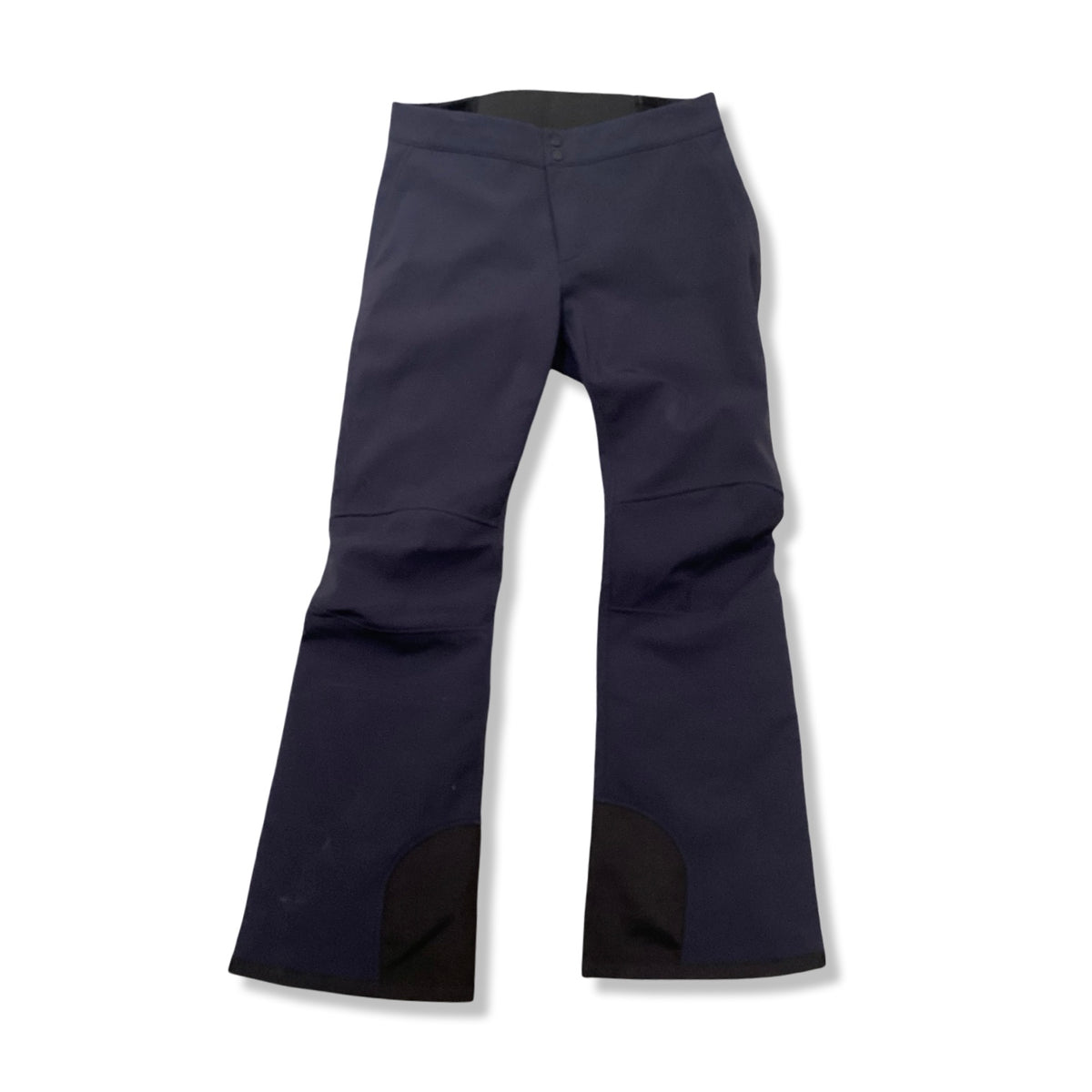 Dark blue Peak Performance women's ski pants, front view against a white background.