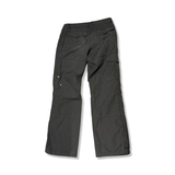 Grå vandringsbyxor Fjällräven Karl Pro Trousers för dam, visade bakifrån mot en vit bakgrund.