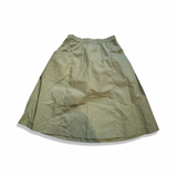 Green Fjällräven Vardag women's skirt with elastic waistband, front view against a white background.