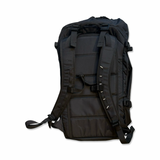 Black Douchebag Pro Backpack 32L with padded shoulder straps, back view against a white background.