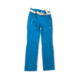 Turquoise 8848 women's ski pants with a belt, front view against a white background.