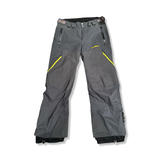 Grå skidbyxor från O'Neill Jones 3L Pant för herr, fotograferade framifrån mot en vit bakgrund.
