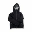 Black J.Lindeberg Astoria women's hooded down jacket, front view against a white background.