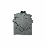 Grön Helly Hansen HP Fleece jacket 2.0 fleecetröja för herr med dragkedja, fotograferad framifrån mot en vit bakgrund.