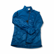 Blue Klättermusen Alv 2.0 women's synthetic jacket, front view against a white background.