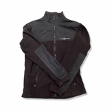 Black Sail Racing women's Bowman fleece zip cardigan, front view against a white background.