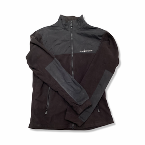 Black Sail Racing women's Bowman fleece zip cardigan, front view against a white background.