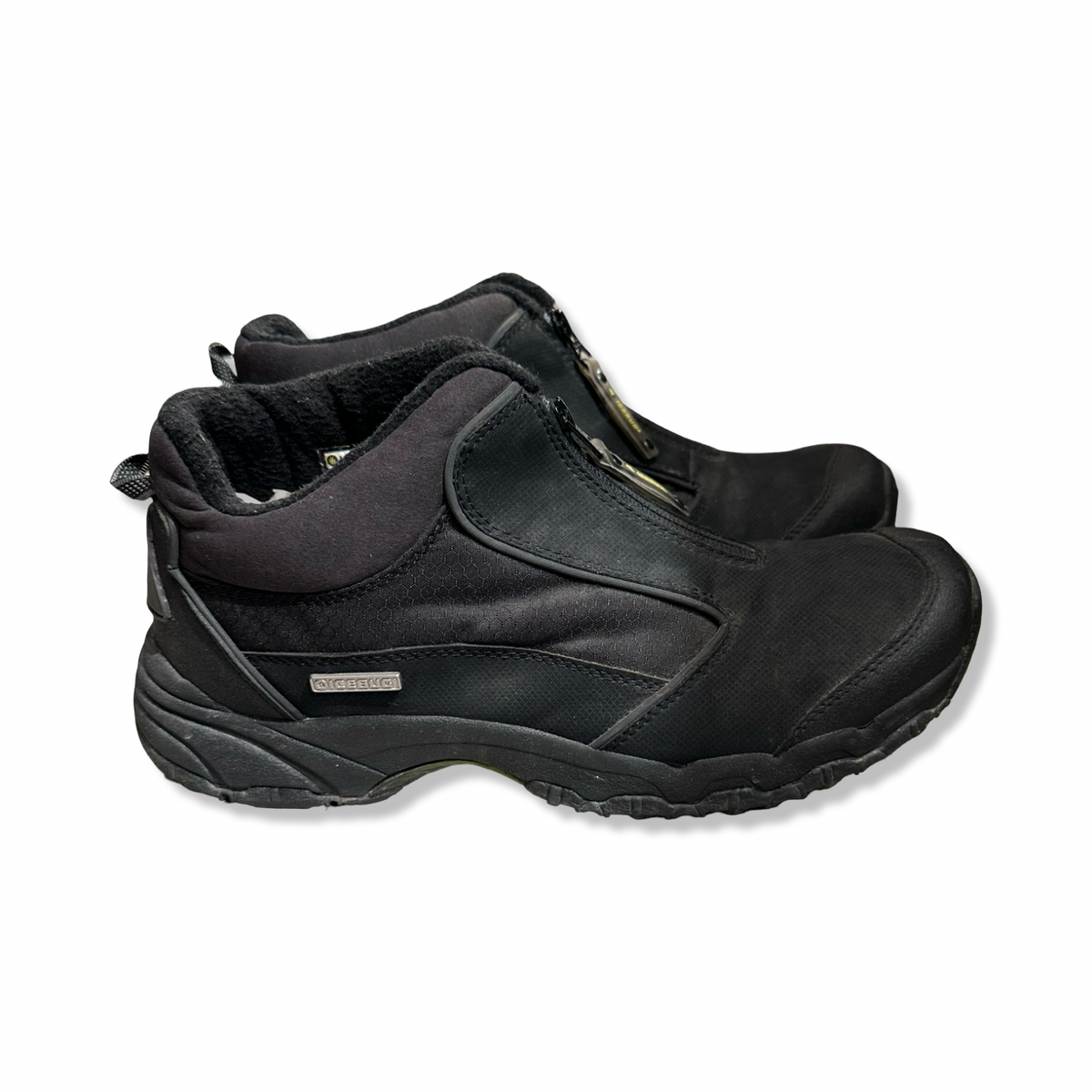 Black Icebug men's boots, side view against a white background.