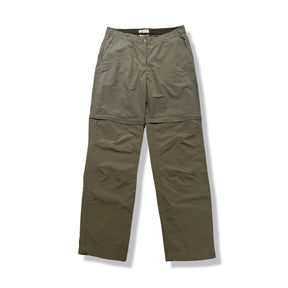 Green Craghoppers women's functional trousers, front view against a white background.