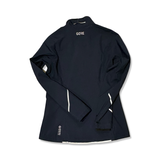 Blue Gore Wear windstopper jacket, back view with reflective details against a white background.