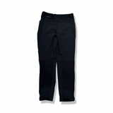 Black Haglöfs women's hiking pants, back view against a white background.