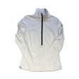 White Goldbergh women's half-zip fleece sweater, front view against a white background.