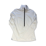 White Goldbergh women's half-zip fleece sweater, front view against a white background.