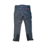 Grey softshell pants from Stellar Equipment for women, back view against a white background.