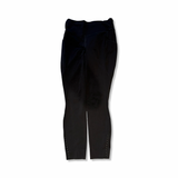 Black Lululemon training tights, front view against a white background.