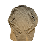Men's Haglöfs Salo shirt in beige, back view against a white background.