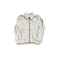Off-white Lululemon unisex training jacket with a zipper and collar, front view against a white background.