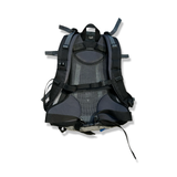 Back view of a grey Deuter Futura 22L AC backpack with a breathable carrying system, photographed against a white background.
