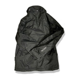 Back view of a black Helly Hansen children's ski jacket in size 152 against a white background.