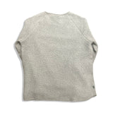 Back view of a grey Varg men's fleece sweatshirt against a white background.
