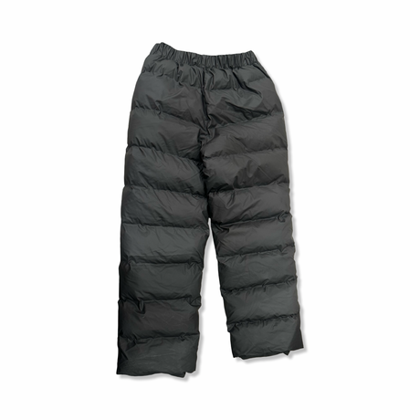 Black Rains women's puffer pants, back view against a white background.