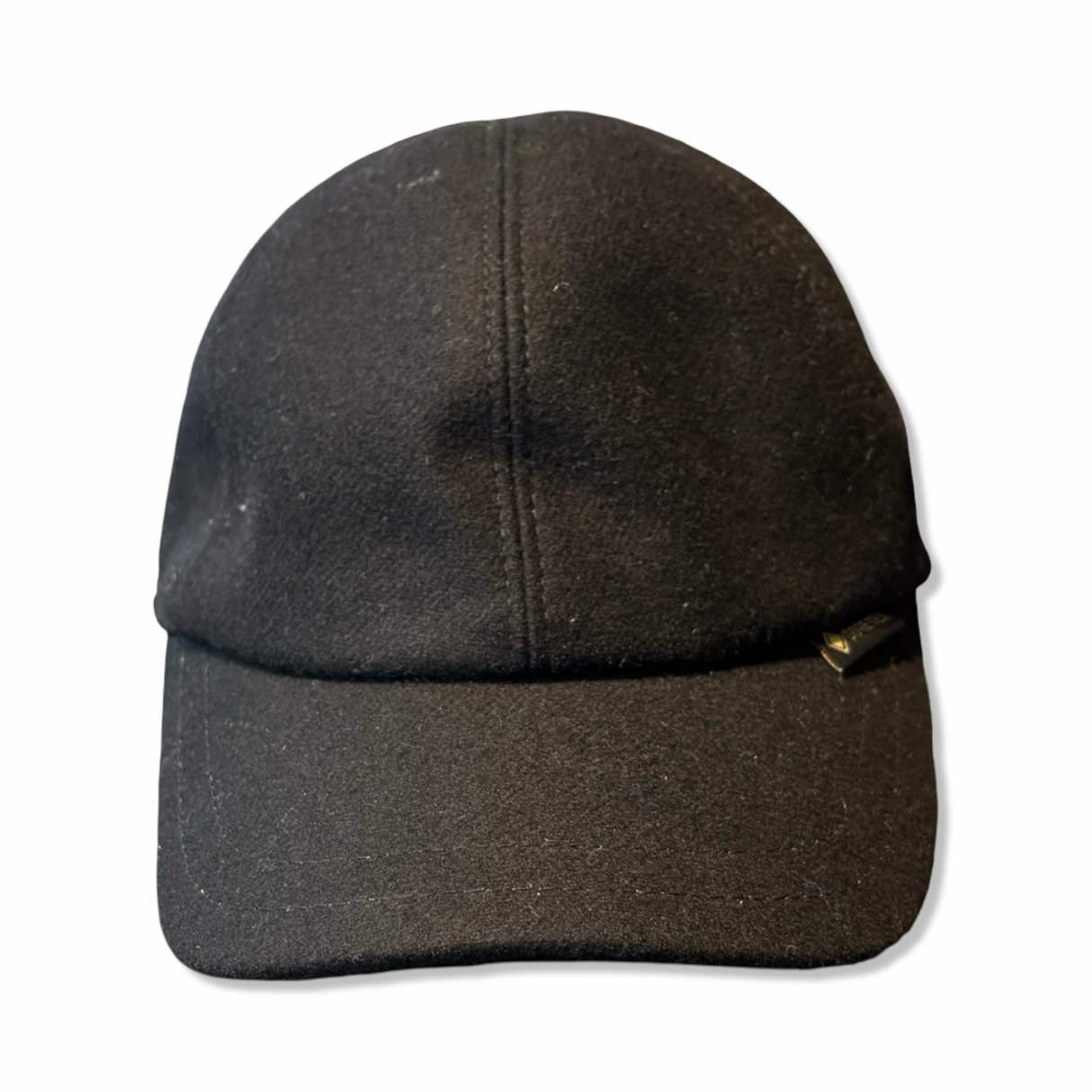 Black Göttmann Monaco KG wool baseball cap with Gore-Tex, front view against a white background.