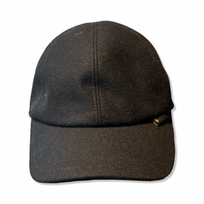 Black Göttmann Monaco KG wool baseball cap with Gore-Tex, front view against a white background.