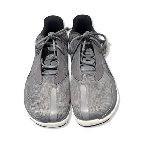 Grå Joe Nimble sneakers för herr i mesh-material, fotograferade framifrån mot en vit bakgrund.