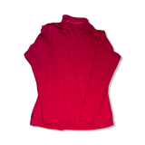 Women's pink Helly Hansen fleece sweater in size XL, back view with an embroidered logo on a white background.