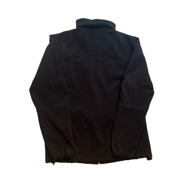 Women's black Peak Performance functional jacket, back view against a white background.