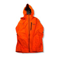 Orange Marmot men's hooded shell jacket, front view against a white background.