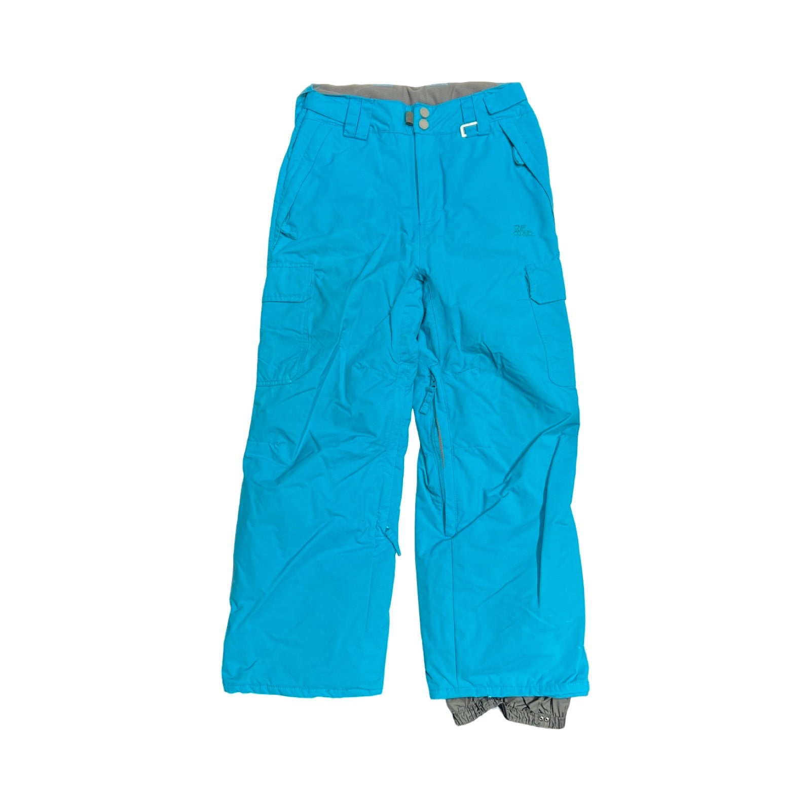 Ripcurl skidbyxa för dam i turkos, fotograferad framifrån mot en vit bakgrund.