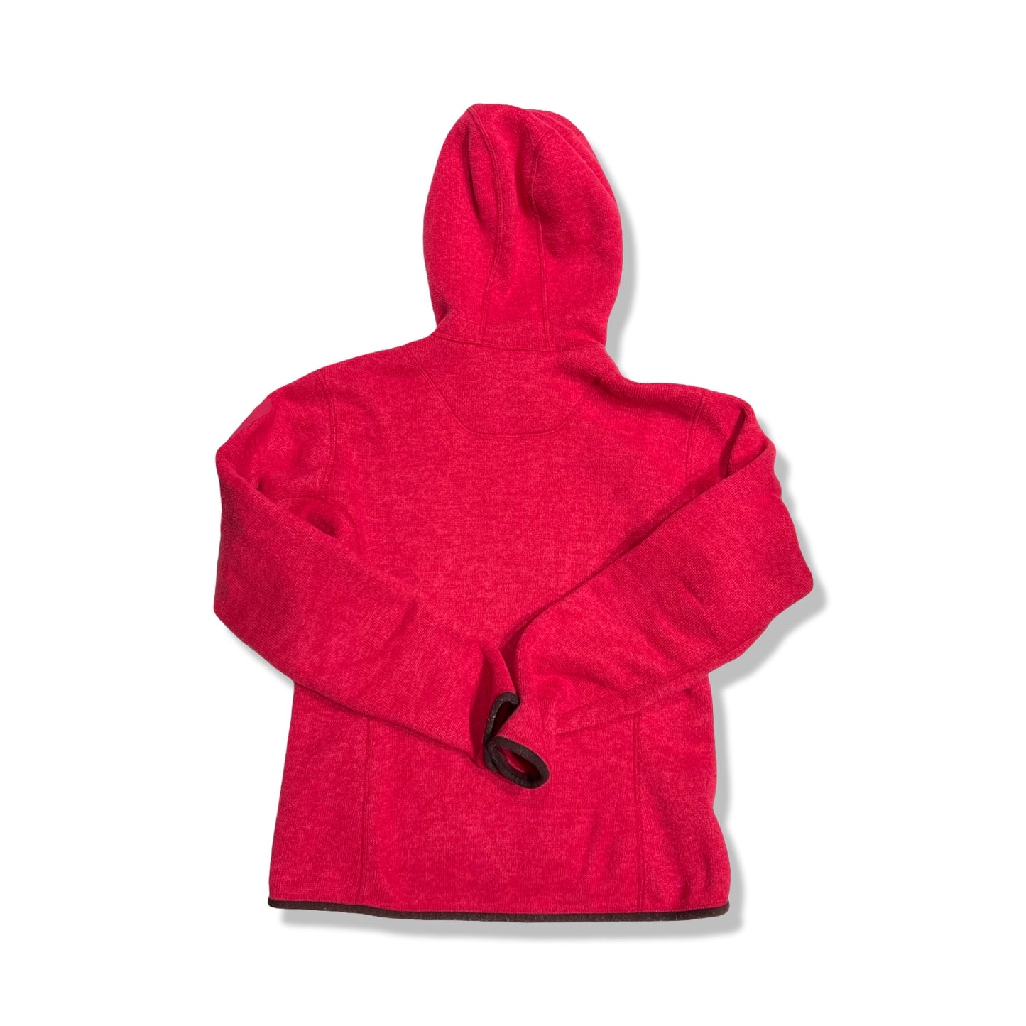 Baksidan av Arc'teryx Covert fleecehoodie för dam i rosa.